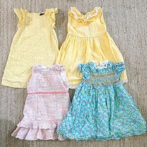 4 items Girls Spring and Summer Dress Bundle Size 4-5T